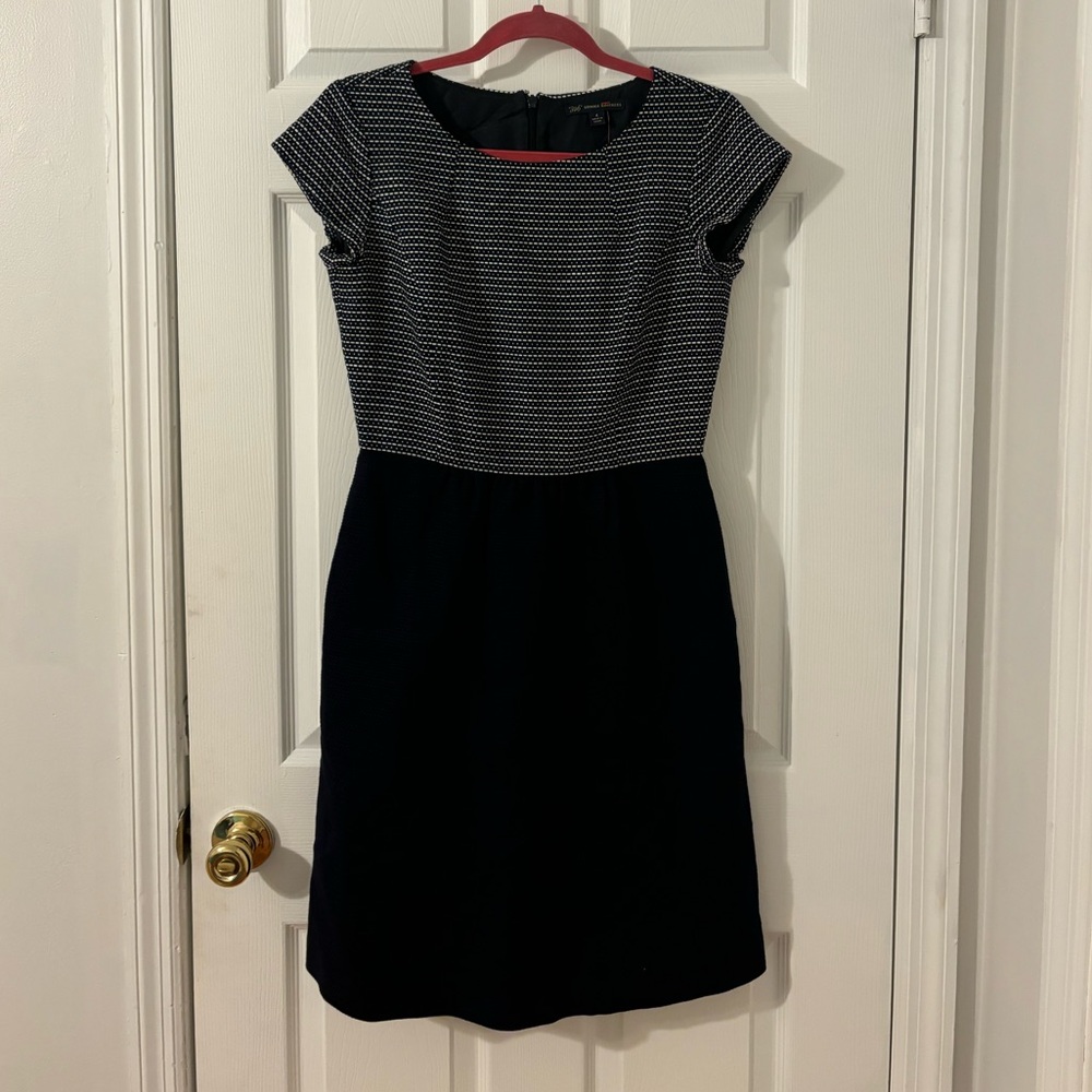Brooks Brothers Navy & White Fit and Flare